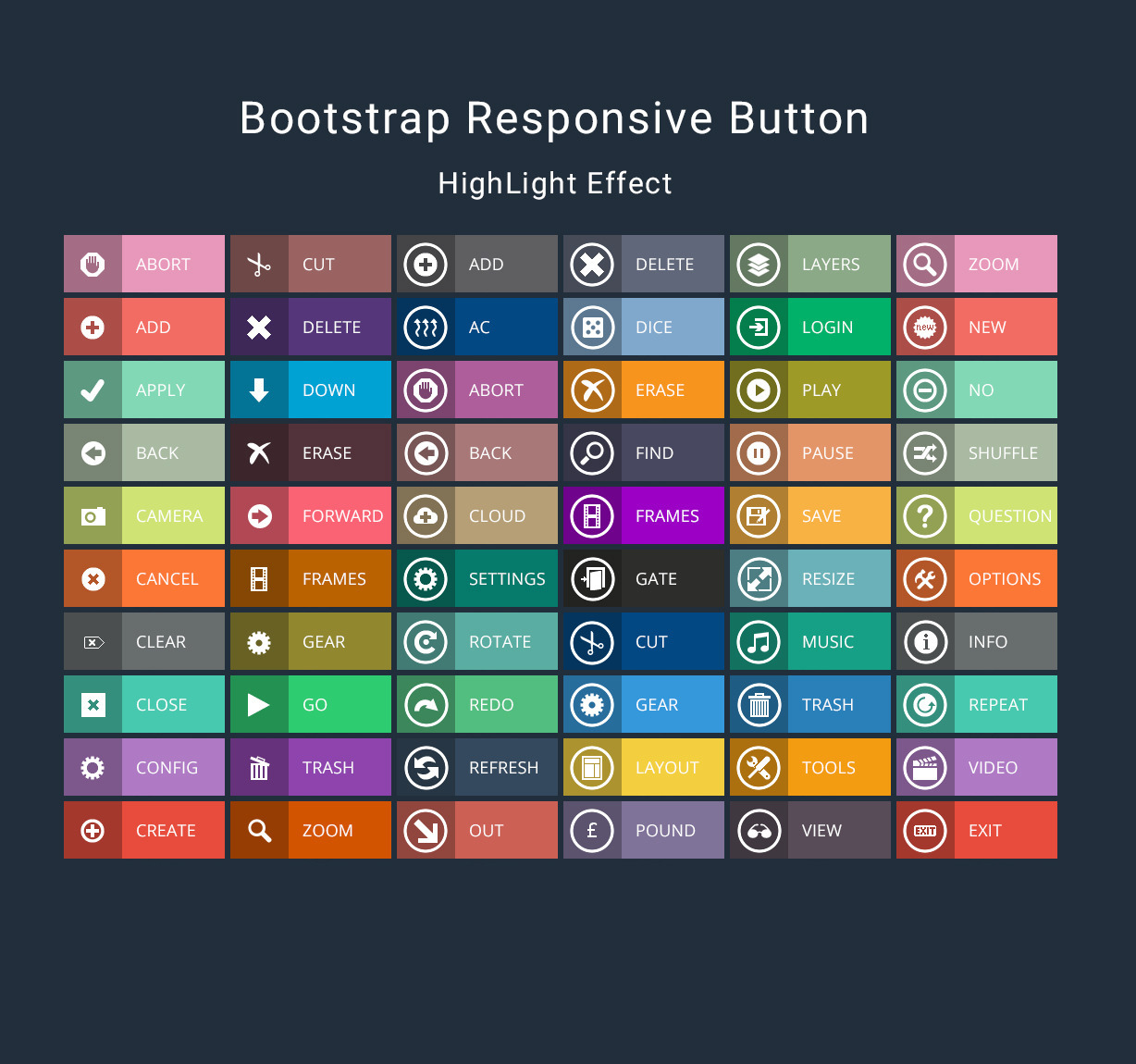 mgwt responsive buttonbar