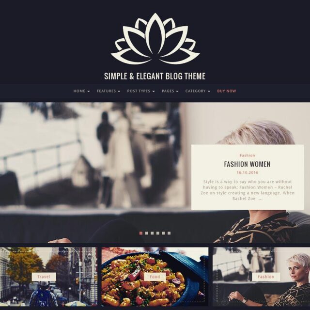 Dark version for theme Lotos #wordpress. #wordpressblog #blog