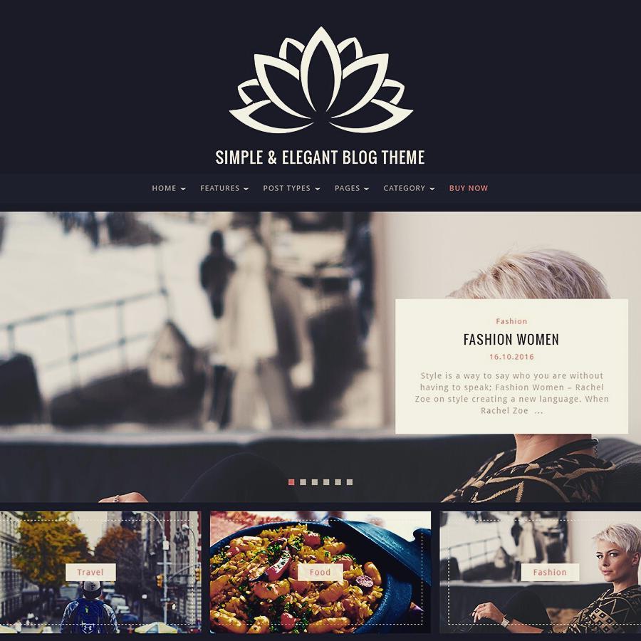 Dark version for theme Lotos #wordpress. #wordpressblog #blog