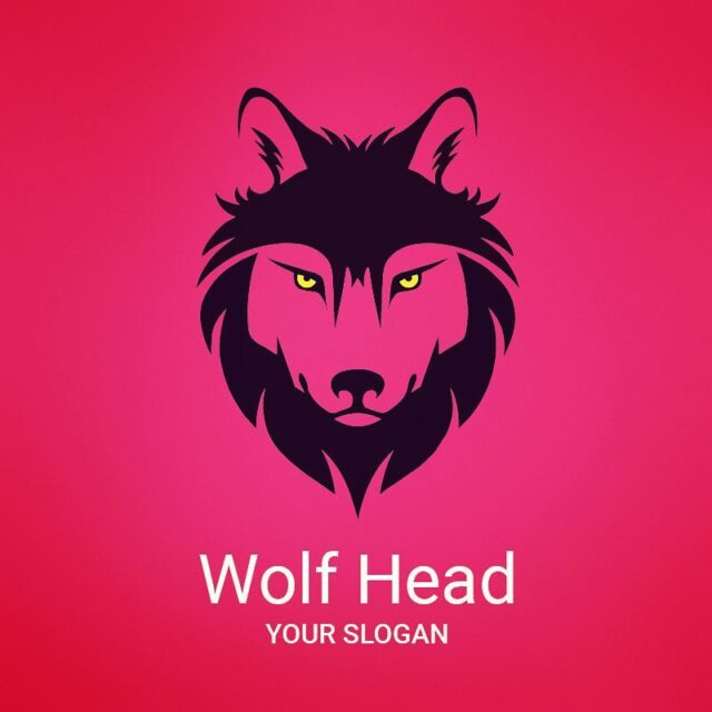 Red logo wolf head #logo #logotype #design